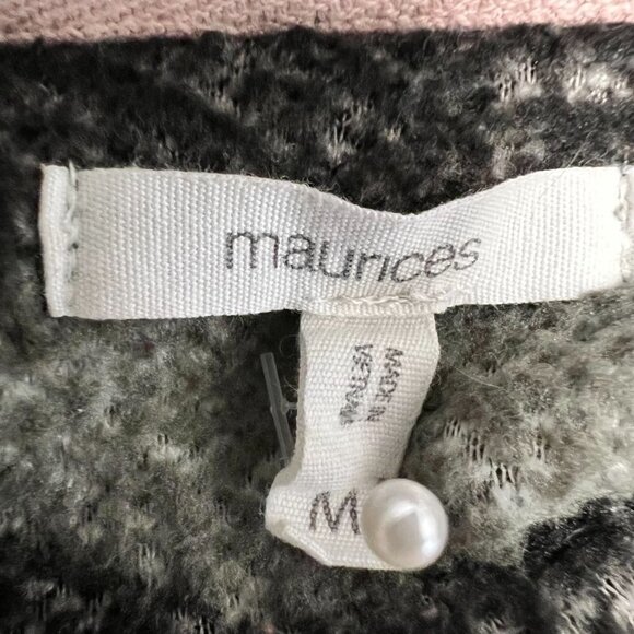 Maurices Womens Multicolor Camouflage Fleece Long Sleeve Jacket Size Medium - Picture 8 of 9